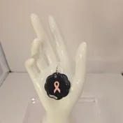 Black round cancer statement piece