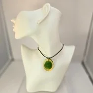 Green blobbed necklace